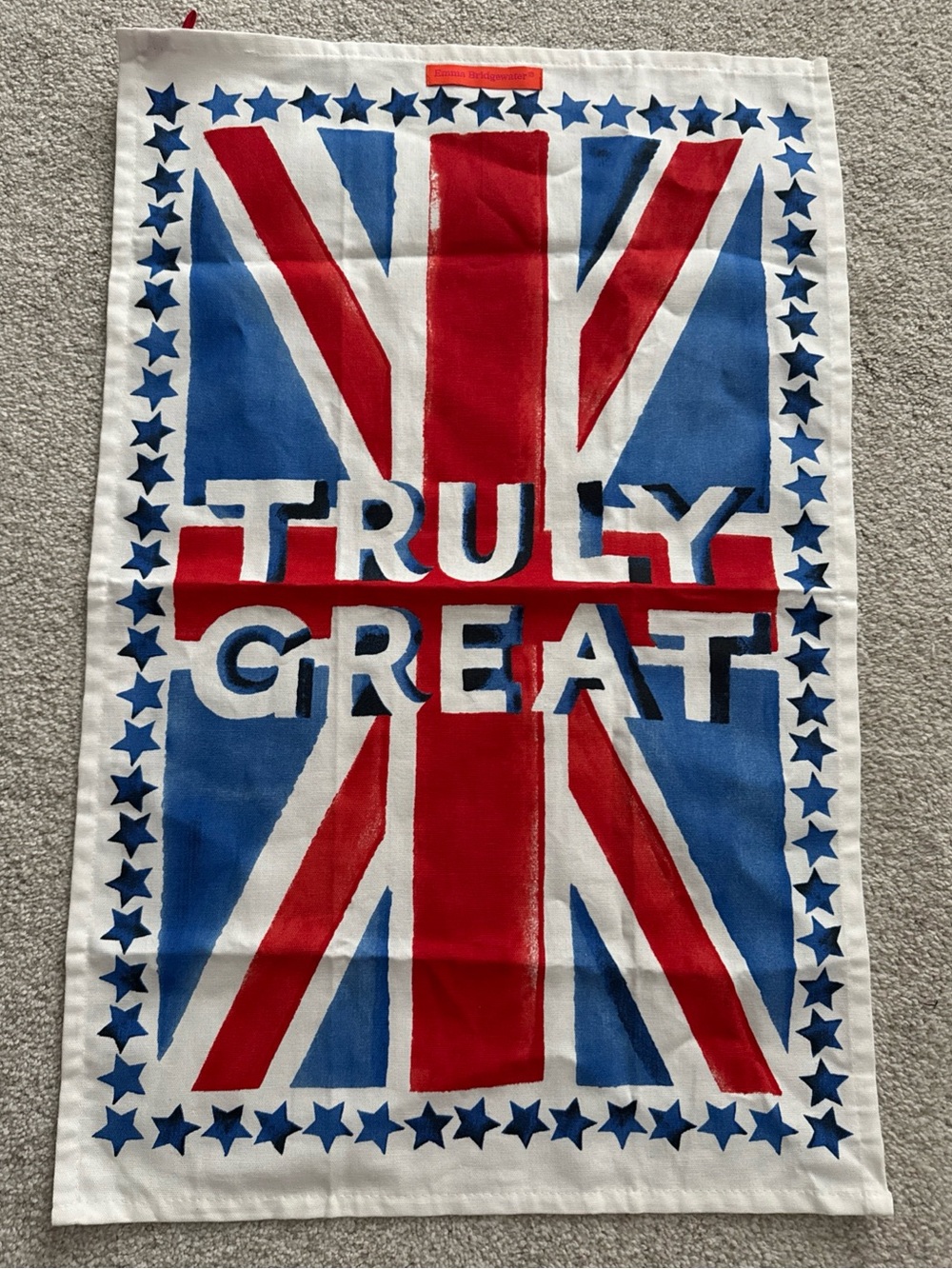 Emma Bridgewater Made in England Truly Great England Flag Tea Towel NEW